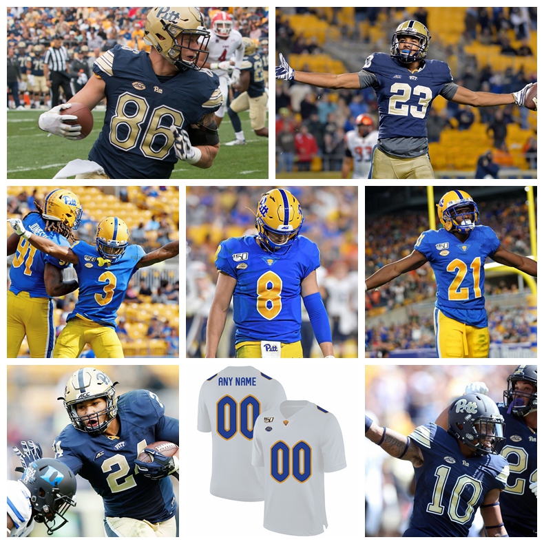 

Pittsburgh Panthers Jerseys Will Gipson Jersey Jacob Hunsinger Matt Goncalves Joshua Junko Taysir Mack 2020 Football Jerseys Custom Stitched, Mens 2019 white
