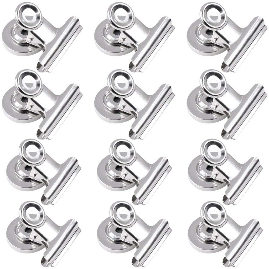 

12pcs Refrigerator Iron Magnet Hook Clips- 6pcs 38mm Wide 6pcs 30mm Wide New Arrival Dropshipping