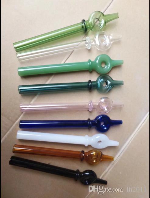 

Color ring glass straight pipe Glass bongs Oil Burner Glass Water Pipes Oil Rigs Smoking Free