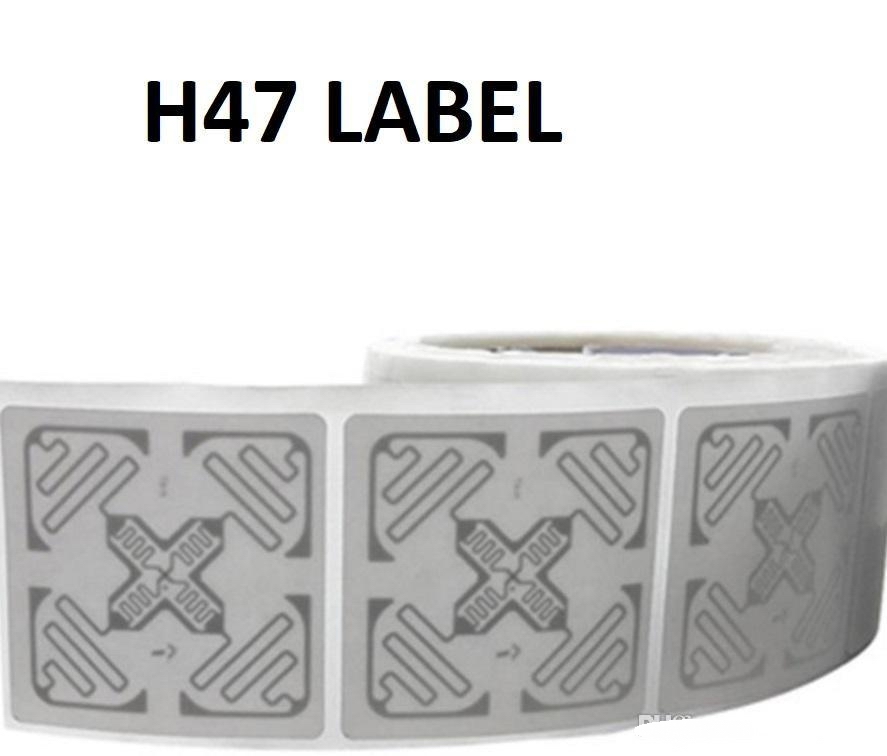 

500pcs/lot RFID UHF Smart Label Im pinj M4E Label H47 Coated Paper Sticker Unmanned Retail Label ISO180006C RFID Labels 50*50MM For Tracking