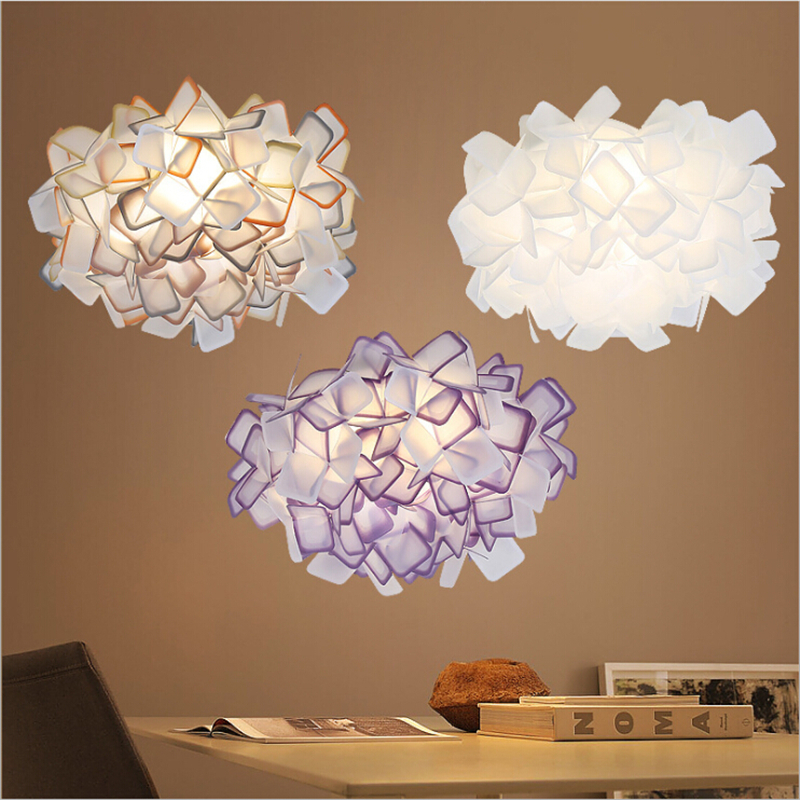 white flower light fixture