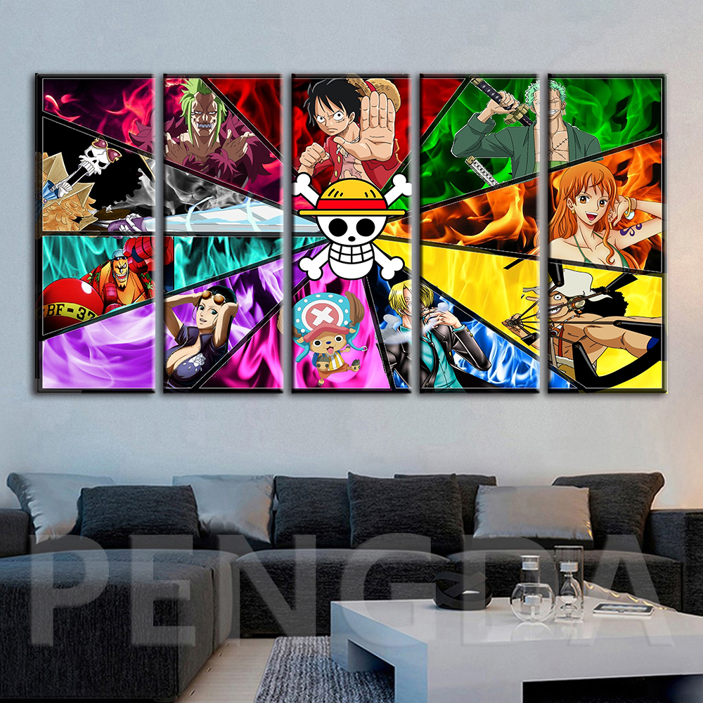 One Piece Stampede Japanese Movie Silk Poster Canvas Home Decor Print 24x36/'/'