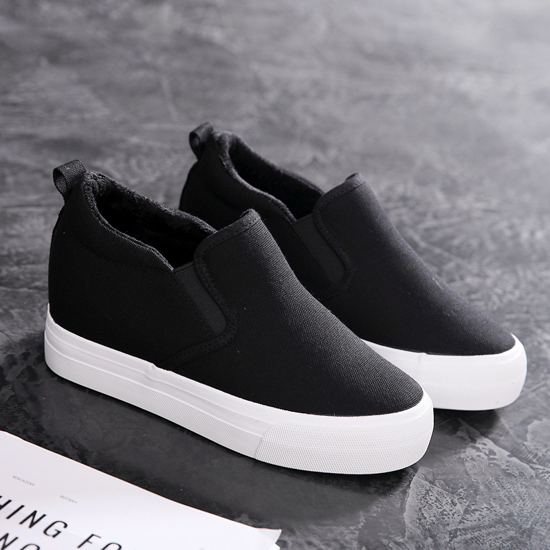

Hot Sale-Women Platform Shoes Sneakers Women Fashion Breathble Women Vulcanized Shoes Casual Black White Shoes Tenis Feminino Zapatos