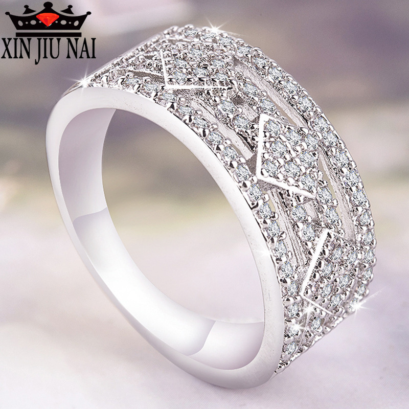 Yoursfs Womens Stackable Rings White Bridal Wedding Ring Set Fashion Jewelry Promise Cz Stone Engagement Rings