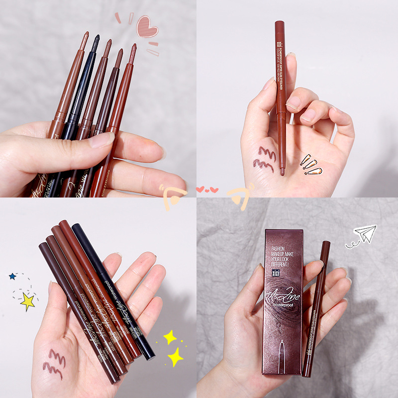 

Xixi Color Eyeliner Pen Does Not Smudge Waterproof Female Brown Makeup Eyeliner