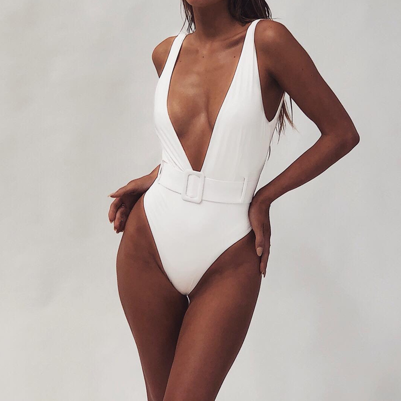 

Swimwear Women 2019 Sexy One Piece Swimsuit Female High Cut Thong Brazilian Bandage Backless Bathing Suit Women Monokini, Yj158505