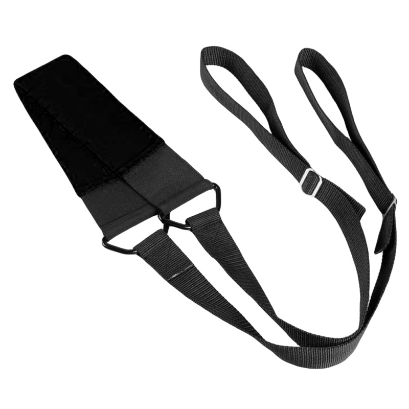 

Portable Adjustable Length Fitness Split Leg Elastic Stretch Resistance Band Yoga Band Training, Black