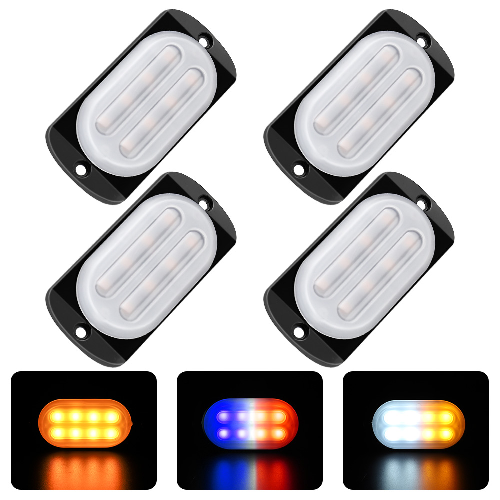 

Winsun 1PCS 12W Strobe Light for Truck Motorcycle Universal LED 12V/24V Car Signal Lamp Plastic Side Light Warning Light