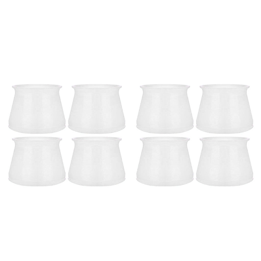 

8x anti-slip round chair leg cups durable silicone bar stool feet ends