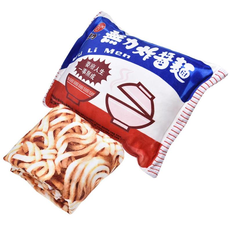 

Instant Noodle Blanket Throw Pillow Plush Blanket For Home Sofa Office And Car Multiple Functions Perfect Gift Quick Delivery