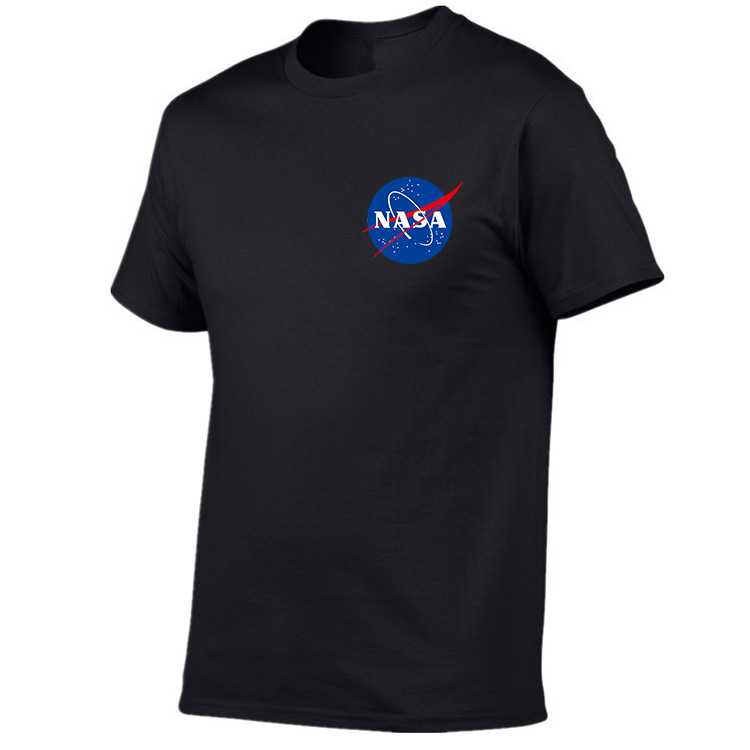 

new fashion tshirt men cotton short sleeves casual male tshirt nasa t shirts men tops tee, Red