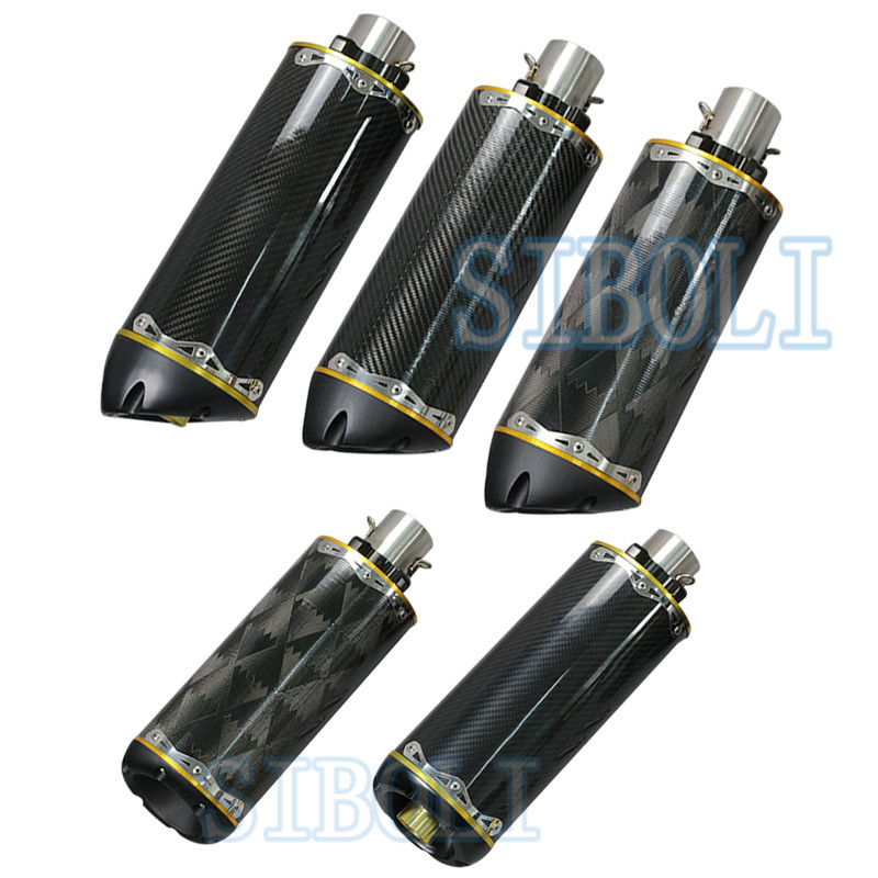 

51mm Universal Modified Motorcycle Exhaust Pipe CNC Aluminium Alloy For CBR R1 R6 Escape Moto USA Two Brothers Exhaust BR009