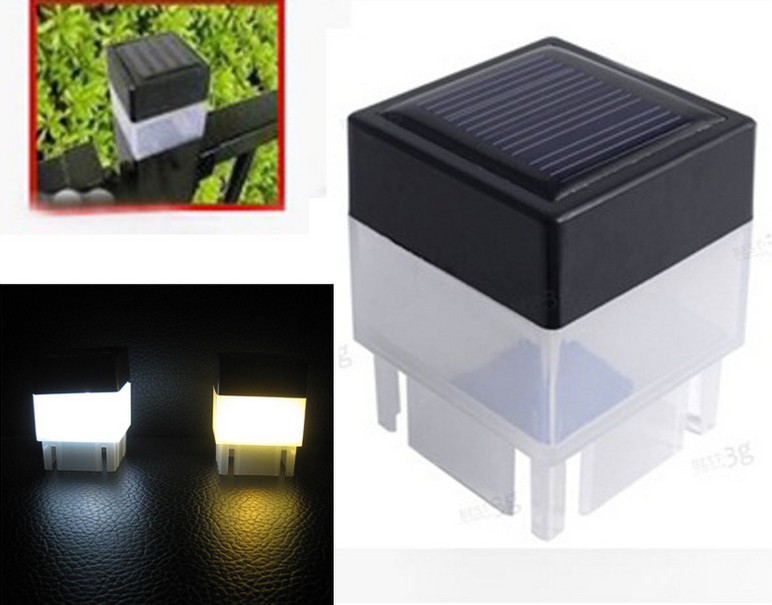 

Post Cap Light Square Solar Powered Lamps Pillar Light For Wrought Iron Fencing Front Yard Backyards Gate Landscaping Residential LLFA