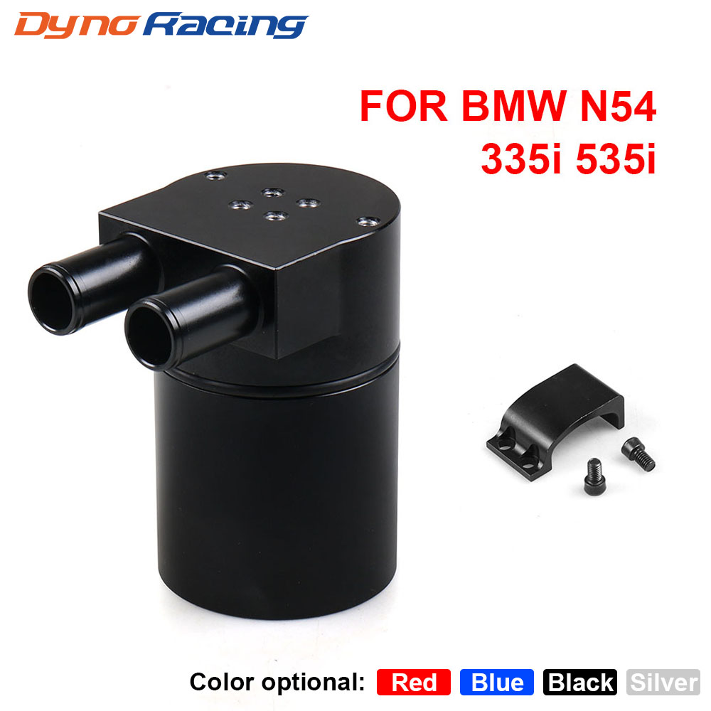 

Oil Catch Can Tank Reservoir 350ml CNC High Performance Black Aluminum Alloy For BMW N54 335 535 E60 E82 E90 E91 E92 E93