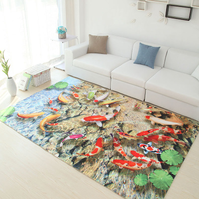 

Mediterraneanstyle 3D Rug Spring and Summer 6mm Ultra-thin Parlor Carpet Living Room Carpets Coffee Table Mat Sofa Pad, A3