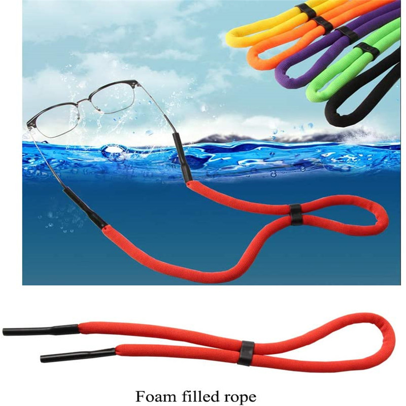 

Floating Foam Glasses Strap Eyeglass Chain Eyewear Retainer Adjustable Safety Sport Unisex Sunglass Strap Rope Cord Lanyard