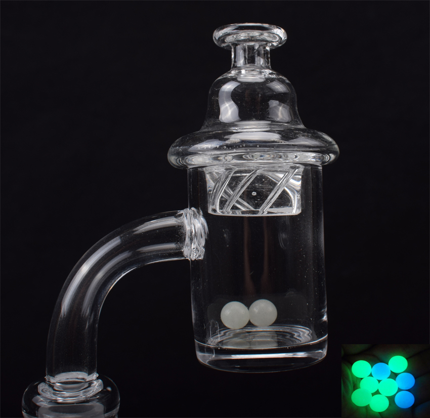 

Newest 2mm Thick Flat Top Quartz Banger 25mm OD with Spinning Carb Cap Terp Pearl 10mm 14mm 18mm Male Female Quartz Nail