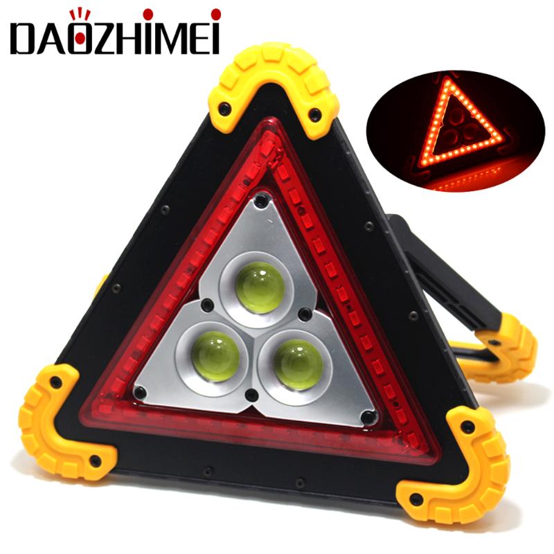 

30W LED Portable Spotlight Multifunctional Vehicle maintenance Warning lamp18650 Outdoor Lamp For Hunting Camping Latern Flashli