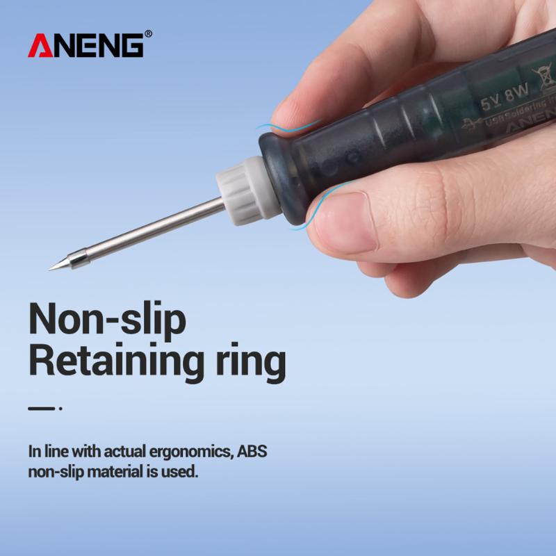 

New LT002 USB Adjustable Temperature Electric Soldering Iron 8W Welding Solder Rework Station Heat Pencil Repair Tools