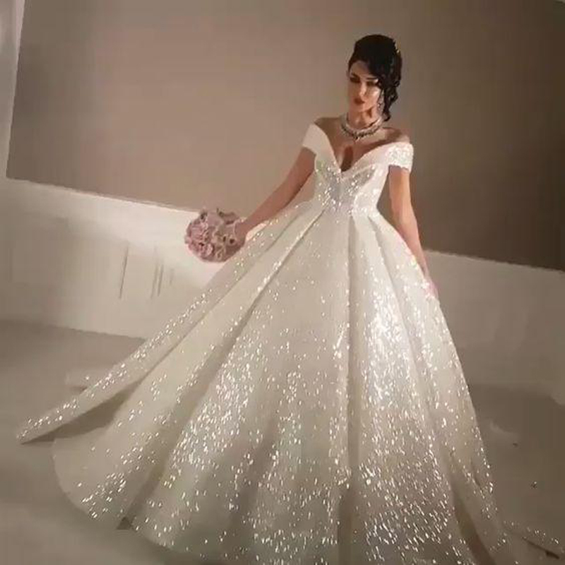 super sparkly wedding dress