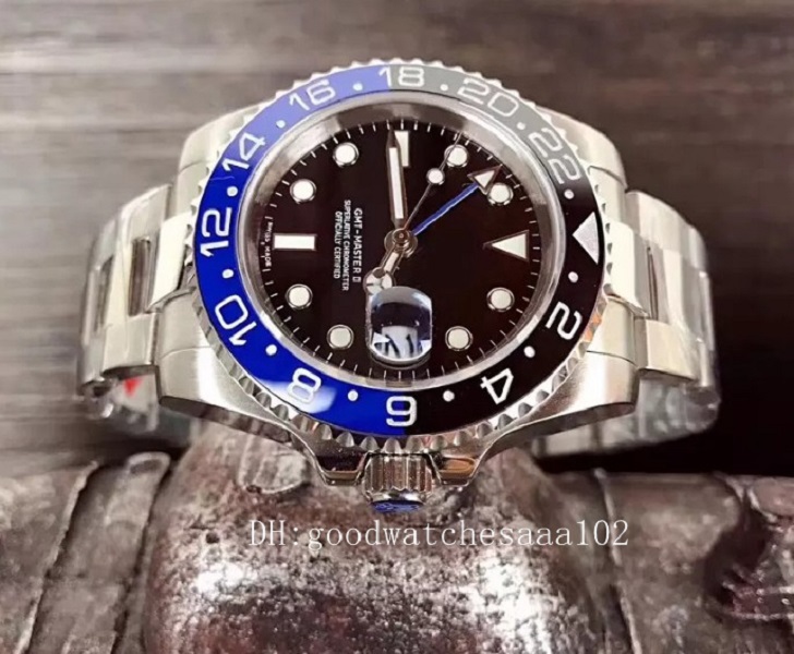 

Hot sale Mens High Quality Luxury GMT Factory V2 Ceramic Bezel 40mm 116710LN 116710 ETA 2813 Movement Automatic Mens Watch, Slivery;brown