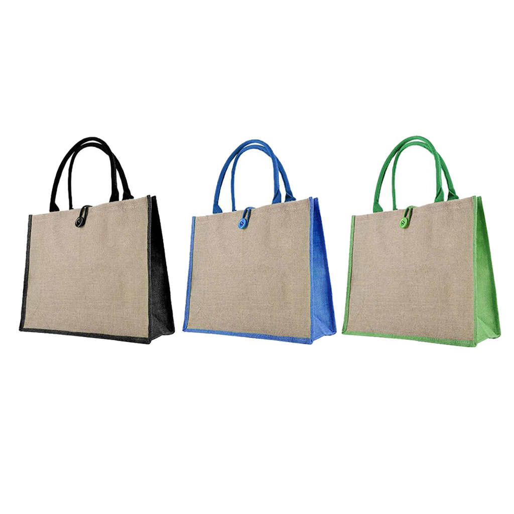 

3 pack girls large linen tote bag handbag, Black;red