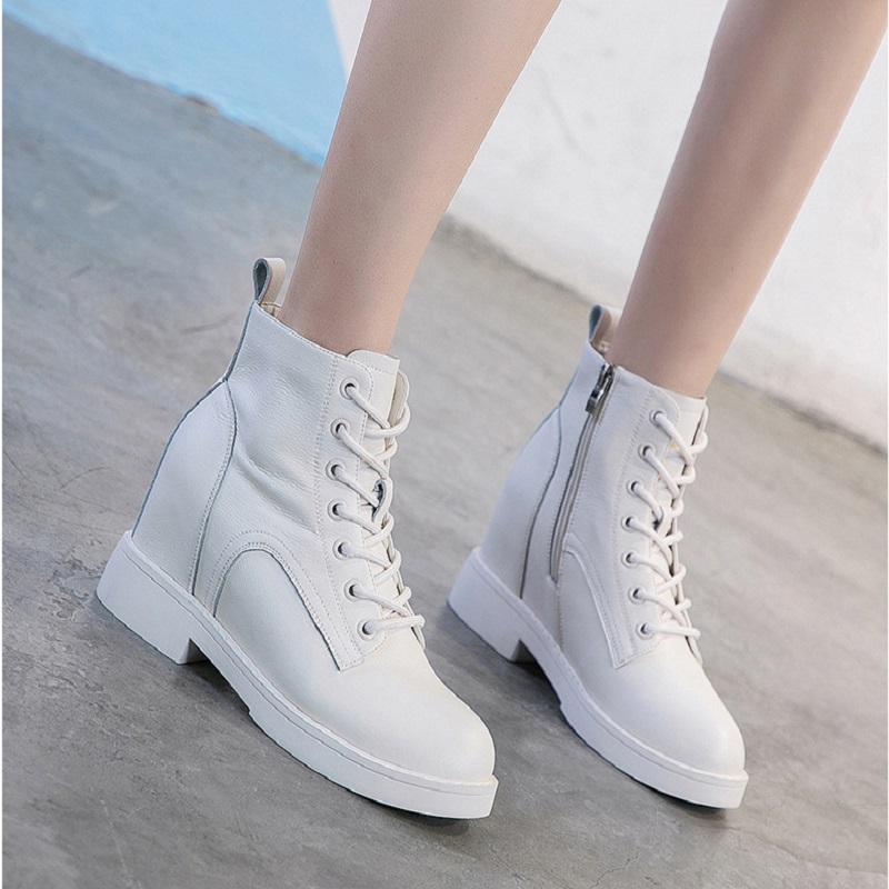 

Original Women Boots triple black white womens lether Increase shoes cool girl Designer Trainers Sports Sneakers walking hiking shoe 34-39, #1 34-39