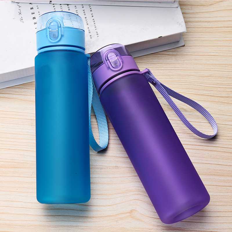

400 560 800 1000ml Multicolor Creative Plastic Water Bottle Outdoor Sports Leakproof Sealed Cup Walking Travel Household Items