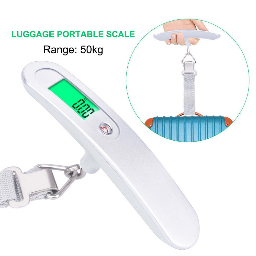 

50kg /110lb Portable LCD Display Electronic Hanging Digital Luggage Weighting Scale