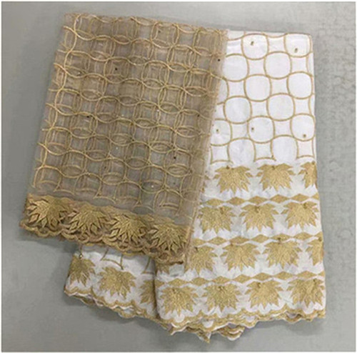 

Nigerian lace fabrics latest cotton bazin riche getzner nouveau guinea brocade fabric fashion women l5+2yards/lot