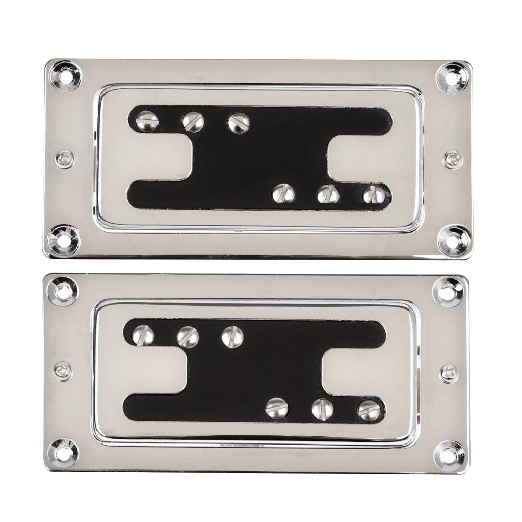 

High Output Guitar Pickup Double Coil Humbucker Pickups Neck and Bridge Set Chrome