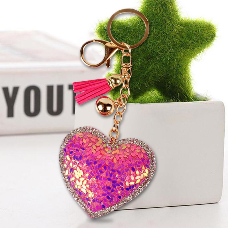 Da.Wa Accessoires de mode Or cuir en forme de coeur gland pendentif porte-cl/és t/él/éphone ensembles accessoires