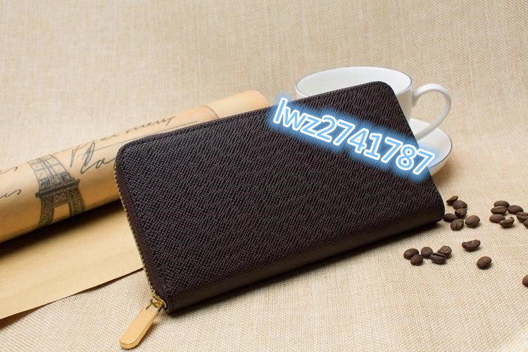 

High quality classic version Women Wallet Handbag Clutchbag Purse with many Card Holders with box Real Leather, Red;black