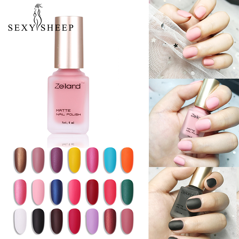 

SEXYSHEEP 6ml Scrub nail polish Matte nail polish matte effect oily lasting 24 colors