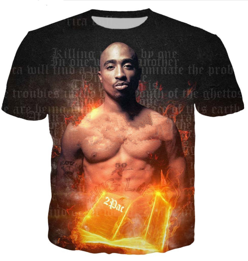 

Newest Popular Singer Rapper Tupac 2pac T Shirt Men Women Unisex Funny 3d Print Summer Short Sleeve O Neck Crewneck Casual Tops A211, Multi