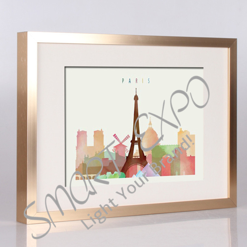 

Aluminum Wall Photo Frame Wall Mounted Poster Frame Aluminum Advertisement Frame/Picture Holder/Photo Stand (E09A11 H40mm)