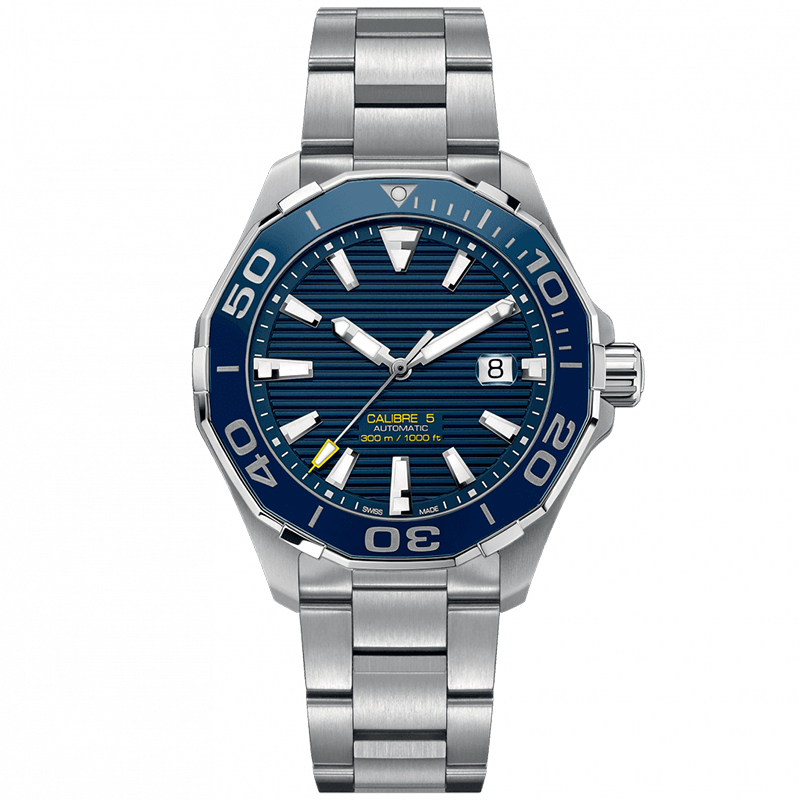 

men automatic mechanical watches classic style 43mm full stainless steel strap top quality wristwatches sapphire super luminous, Add sapphire glass