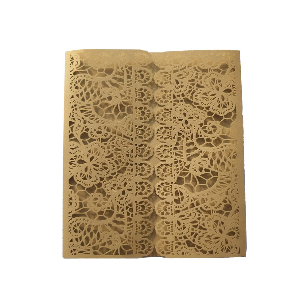 

100 pieces/lot Mini Laser Cutting Pearl paper Invitation Covers, Christmas Greeting Card, Birthday Mini invitation card, 13x15cm