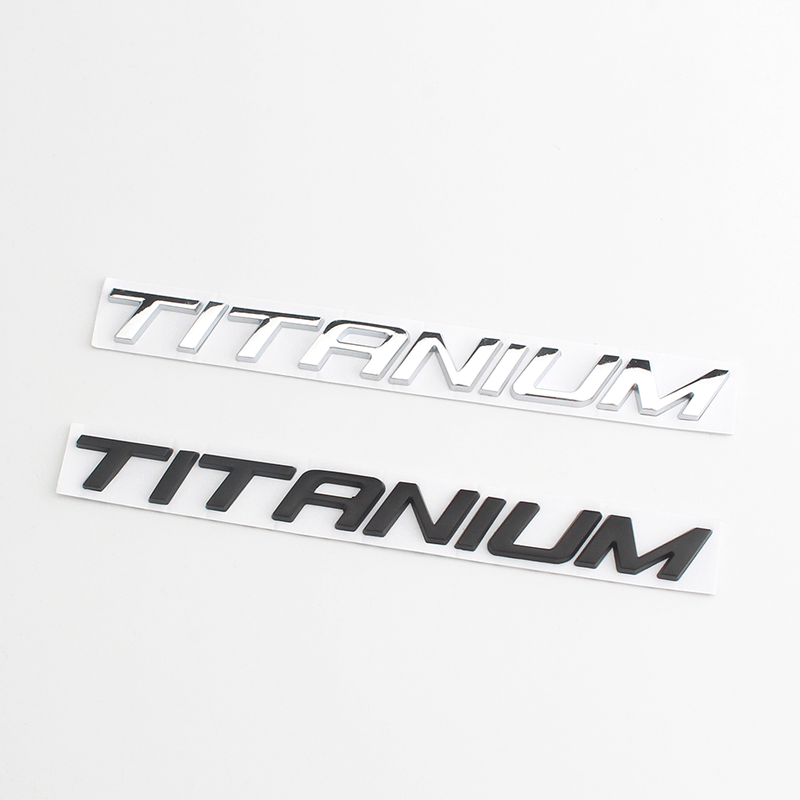 Emblem Aufkleber TITANIUM Chrom für Ford Kuga Ecosport Abzeichen Perfektes Spiel