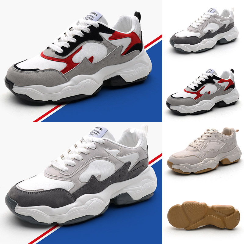 

Good quality Black white brown red Low cut Brown Men Casual shoes comfortable old dad shoes women men shoe sports sneakers 39-44, A1