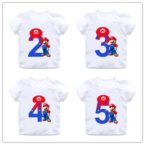 camisas de mario bros para cumpleaños