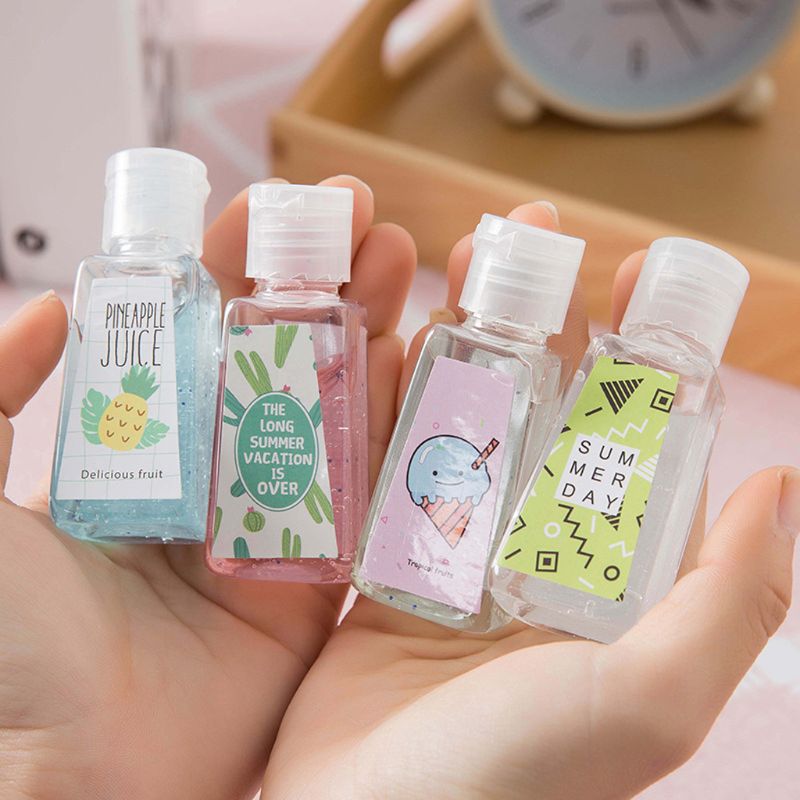 In Stock! Travel Portable 30ml Candy Color Mini Hand Sanitizer Fruit-Scented Disposable No Clean Waterless random color-image-531678818
