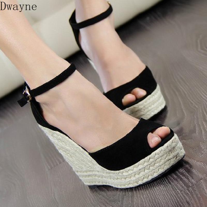 

Sandals Large Size Wedges Bohemia Style Womens Rope High Heel Fish Mouth Small Women Shoes 32,33,43,44, Orange