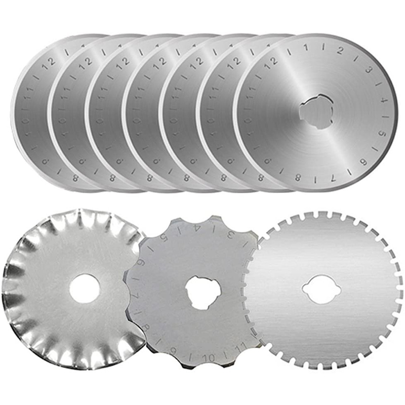 

Rotary Cutter Blades 45mm, 10 Pack Rotary Blades 45mm Cutter Replacement, Sharp and Durable