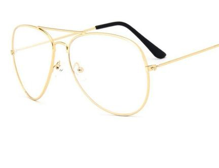 

Gold Frame Sunglasses Male Classic Eyeglasses Transparent Clear Lens Optical Women Men Glasses Style