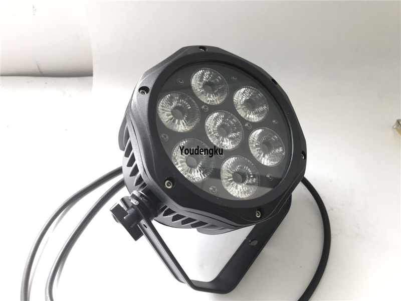 8 pieces projector birthday party led par 7x18 w rgbwa uv 6 in 1 par 64 led alu mini 7pcs stage led par light-image-453531566