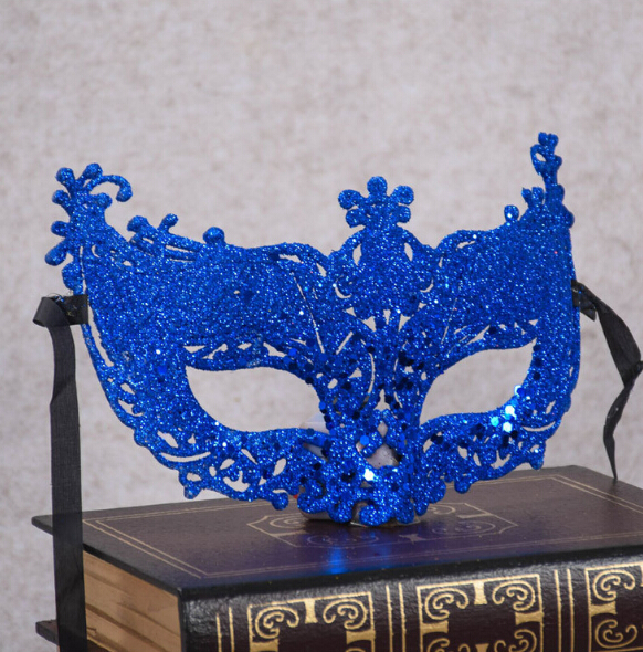 

Halloween Explosives2020 flat head gold powder lace mask factory direct dance party makeup clothing mask wholesale