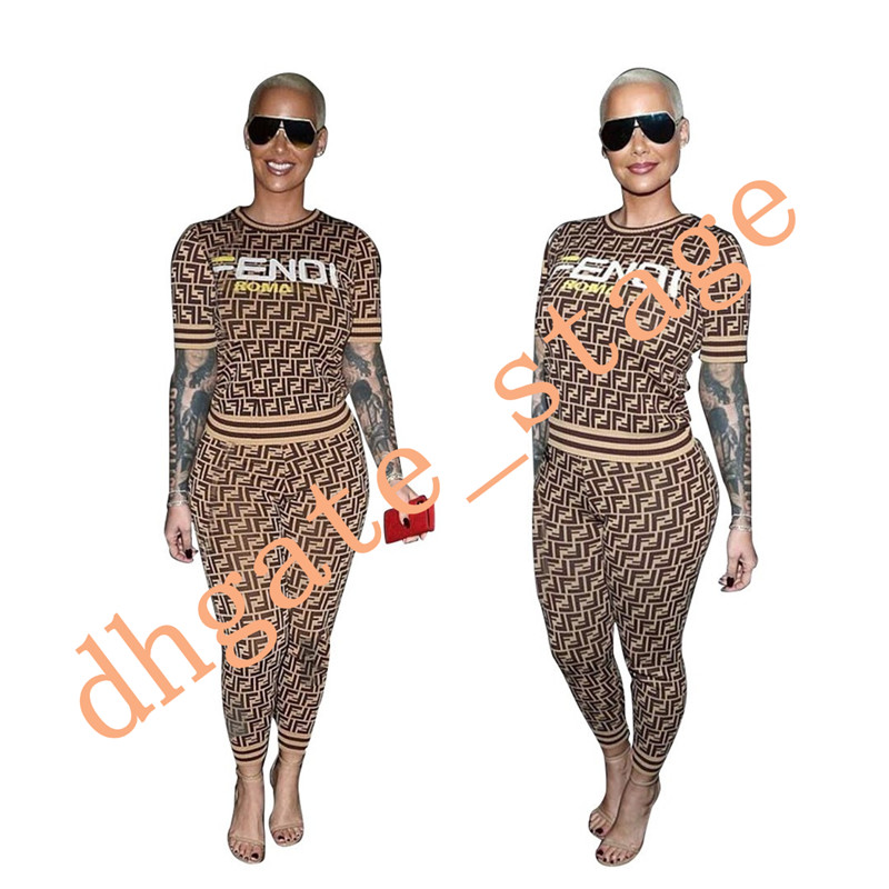 X-Future Womens Plus Size c 2 Pcs Short Sleeve T-Shirt /& Pants Elastic Waist Jogger Tracksuit
