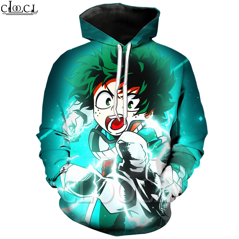 

CLOOCL Anime My Hero Academia Hoodie 3D Print Funny Hooded Coat Sweatshirt Men Clothing Long Sleeve Unisex Couples Pullovers, Hoodie 1