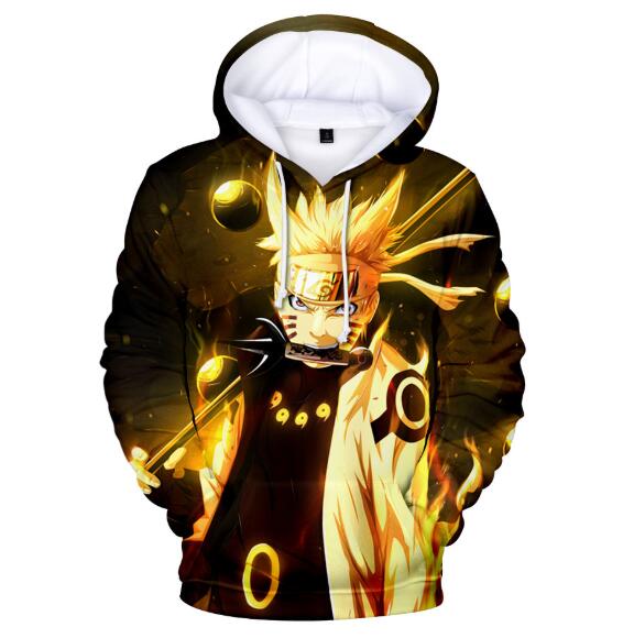 

2020 New Unisex Fashion Anime Naruto Hoodie Cartoon Hokage Cosplay Costume 3D Printed Sweatshirt Pocket Pullover free shipping 002, As picture